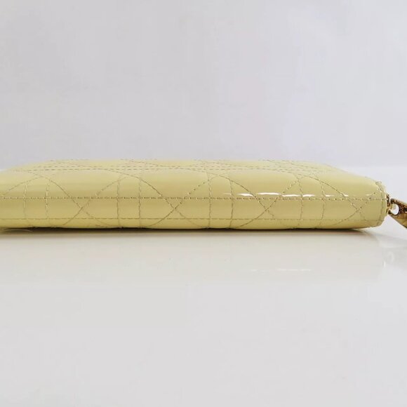 💛CHRISTIAN DIOR Lady Dior Ivory Quilted Long Wallet💛 - Picture 6 of 15